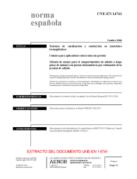 UNE-EN 14741:2006 (R2010)