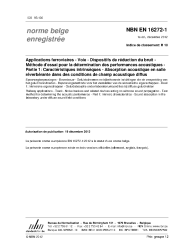 NBN EN 16272-1:2012