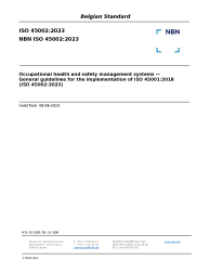 NBN ISO 45002:2023