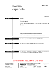 UNE 40458:2003