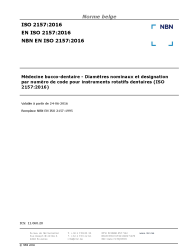 NBN EN ISO 2157:2016