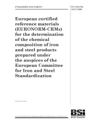 PD CEN/TR 10317:2009