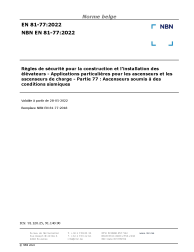 NBN EN 81-77:2022