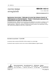NBN EN 14531-6:2009