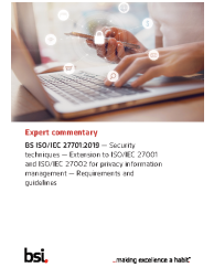 BS ISO/IEC 27701:2019 ExComm