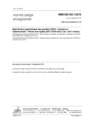 NBN EN ISO 10579:2013