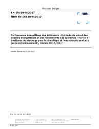 NBN EN 15316-5:2017