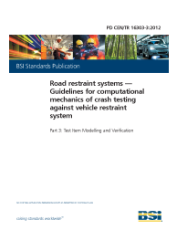 PD CEN/TR 16303-3:2012