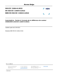 NBN EN ISO/CIE 11664-6:2022