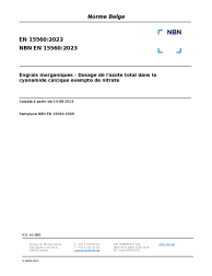 NBN EN 15560:2023