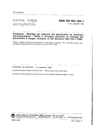 NBN EN ISO 294-1:1998
