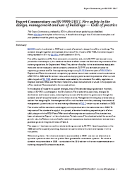 BS 9999:2017 ExComm (Fire)