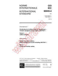 IEC 60245-4:1994/AMD1:1997