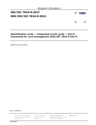 NBN ISO/IEC 7816-9:2021
