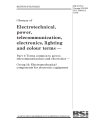 BS 4727-1:Group 13:1991