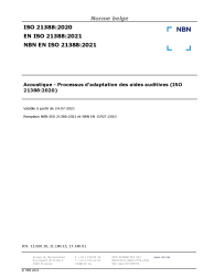NBN EN ISO 21388:2021
