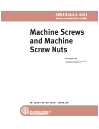ASME B18.6.3-2003 (R2008)