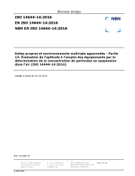 NBN EN ISO 14644-14:2016