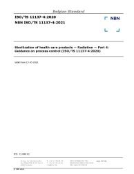 NBN ISO/TS 11137-4:2021