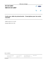 NBN EN 447:2007