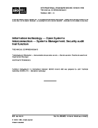 ISO/IEC 10164-8:1993/COR3:1999