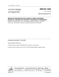NBN EN 13888:2009