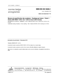 NBN EN ISO 9606-1:2013