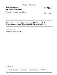 NBN EN ISO 10418:2019