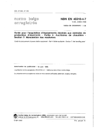 NBN EN 45510-4-7:1999