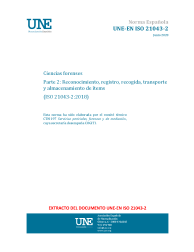 UNE-EN ISO 21043-2:2020