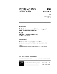 IEC 60489-3:1988/AMD1:1999