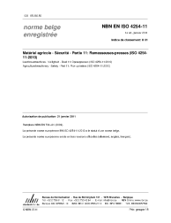 NBN EN ISO 4254-11:2011