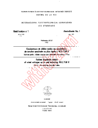 IEC 60245-6:1980/AMD1:1985