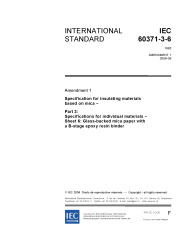 IEC 60371-3-6:1992/AMD1:2006
