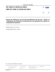 NBN EN 1366-11:2018+A1:2021