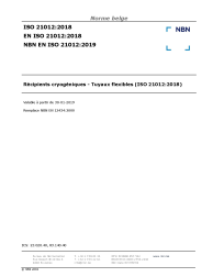 NBN EN ISO 21012:2019