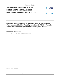 NBN EN ISO 15875-2:2003/A2:2021