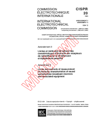 CISPR 20:1990/AMD3:1994
