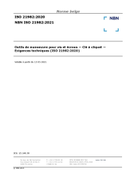 NBN ISO 21982:2021