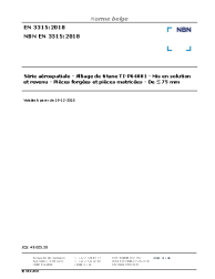 NBN EN 3315:2018
