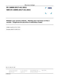 NBN EN 16890:2017+A1:2021