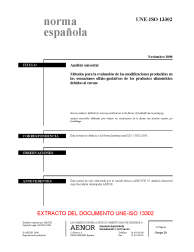 UNE-ISO 13302:2008 (R2018)