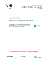 UNE-EN ISO 15189:2023/A11:2024