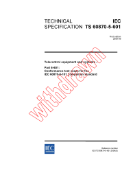 IEC TS 60870-5-601:2006