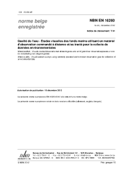 NBN EN 16260:2012