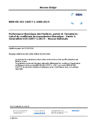 NBN EN ISO 10077-1 ANB:2024