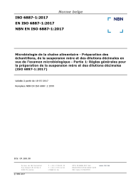 NBN EN ISO 6887-1:2017