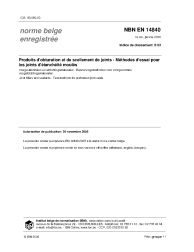 NBN EN 14840:2006