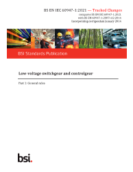 BS EN IEC 60947-1:2021-TC ExComm - SET