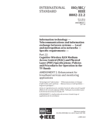 ISO/IEC/IEEE 8802-22:2015/AMD2:2017